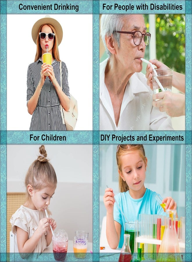 Diximus Bendable Straws - 11 inch Long Flexible Straws - Bendy Drinking Straw Reusable - 14 Pack - Image 4
