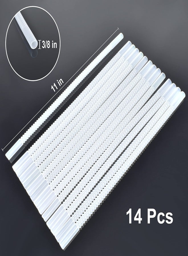 Diximus Bendable Straws - 11 inch Long Flexible Straws - Bendy Drinking Straw Reusable - 14 Pack - Image 3