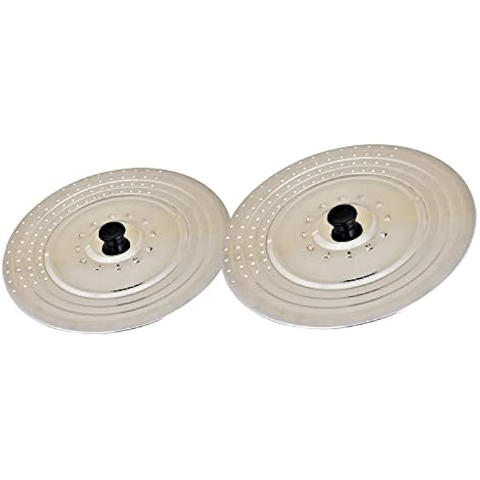 Kosma Set Of 2 Piece Stainless Steel Universal Lid Cover With Perforated Steam Outlet  21  275 Cm - Image 3