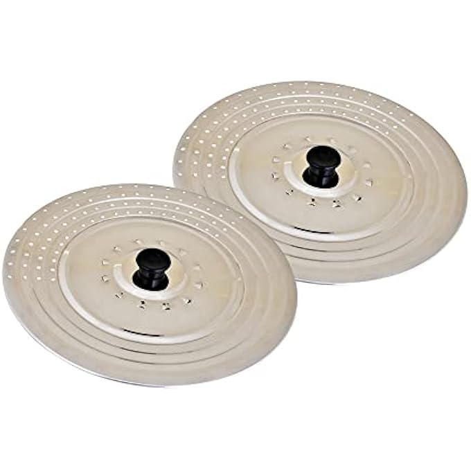 Kosma Set Of 2 Piece Stainless Steel Universal Lid Cover With Perforated Steam Outlet  21  275 Cm - Image 1