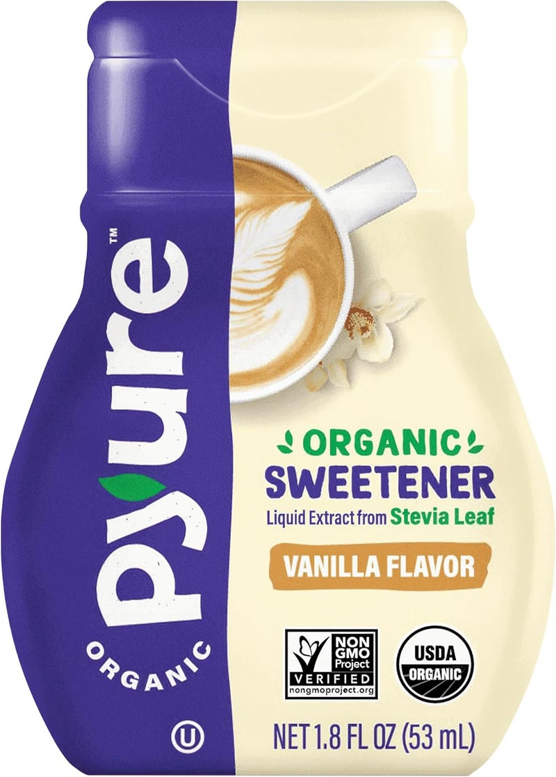 Pyure Organic Liquid Stevia Extract - Vanilla Flavor - Image 1