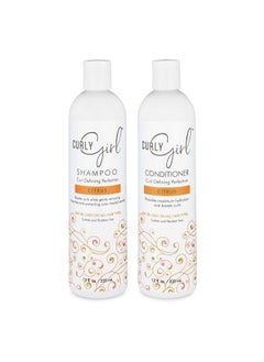 Curl Hair Shampoo Conditioner Set 12 oz Bottles Curly Girl Method Approved Curly Girls Hair Care Frizz Control
