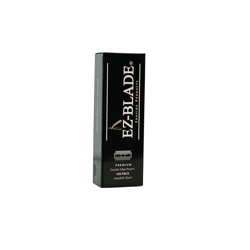 EZ BLADE Double Edge Razor Blades. 100 Count For Straight Razor Or Safety Razor - Image 1