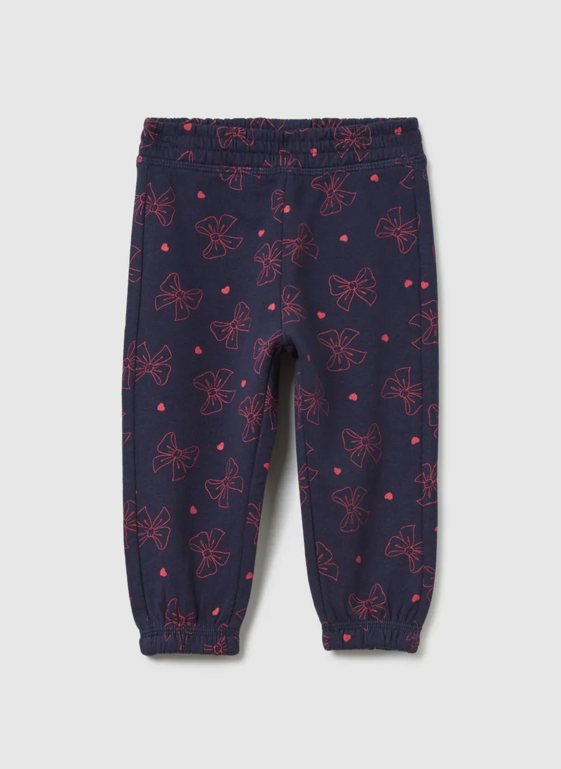 Ovs BLUE LEGGINGS WITH BOWS AND PINK HEARTS