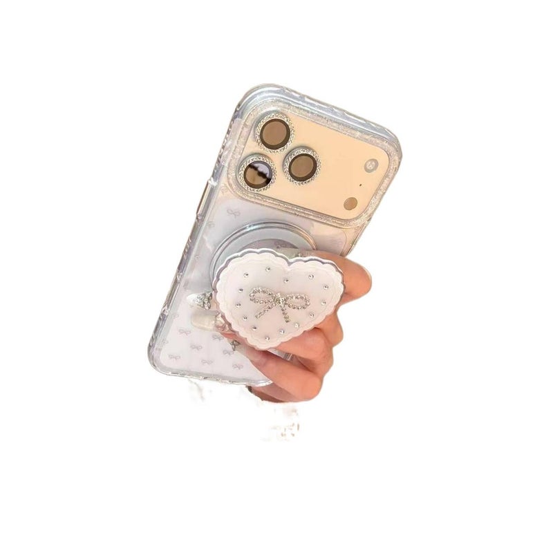 MagSafe Case | Transparent Full-Screen Bow | Shockproof Cover for iPhone 15 / 15 Plus / 15 Pro / 15 Pro Max - Image 3
