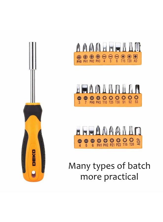 DEKOPRO 100 Piece Home Repair Tool Set,General Household Hand Tool Kit with Plastic Tool Box Storage - Image 5