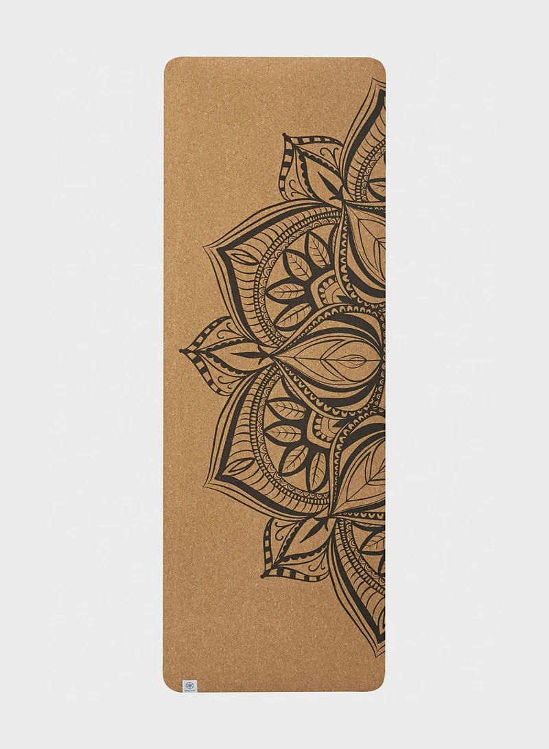 Gaiam 5Mm Printed Cork Mandala Yoga Mat