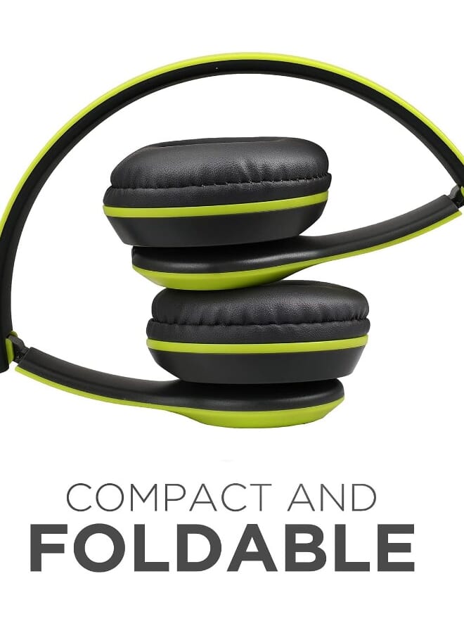 P47 Wireless Bluetooth Headset HD Earphones With FM TF Card Slot Green - Image 2