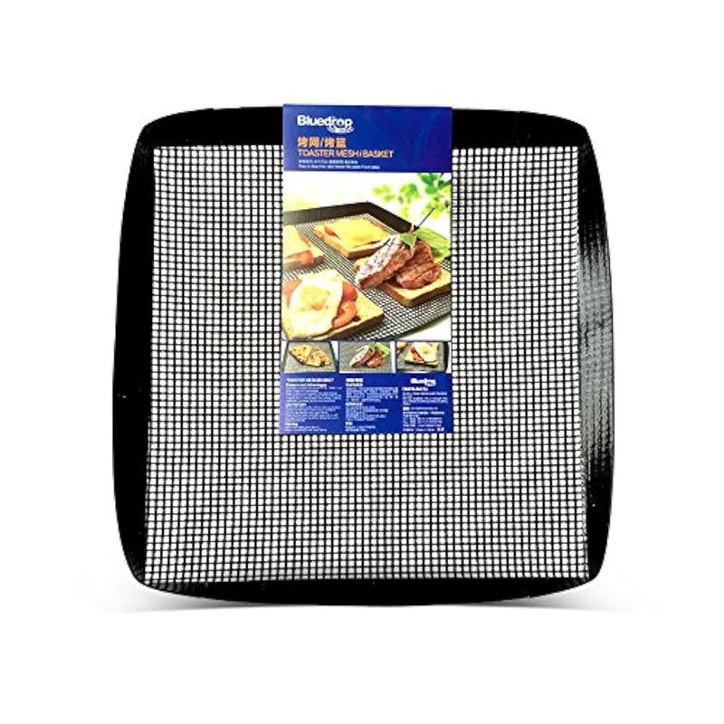 Bluedrop Toaster Baskets Black Rectangular 30X35CM PTFE Coated Fiberglass Non Stick Modern Kitchen BASKET Baking Basket
