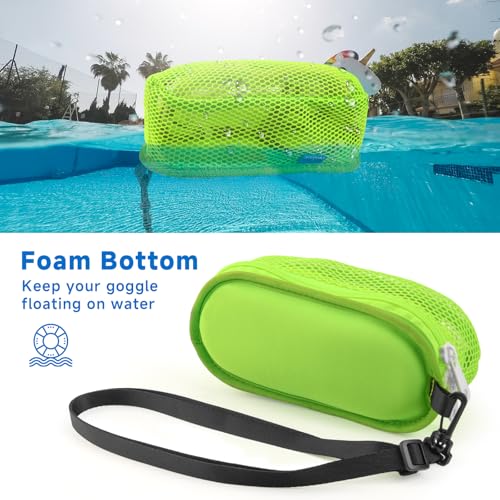 Xxerciz Swim Goggle Case for Swimming Goggles, Nylon Protective Carrying Case with Drain Hole, Portable Soft Floating Goggle Bag for Pool Beach - Image 4