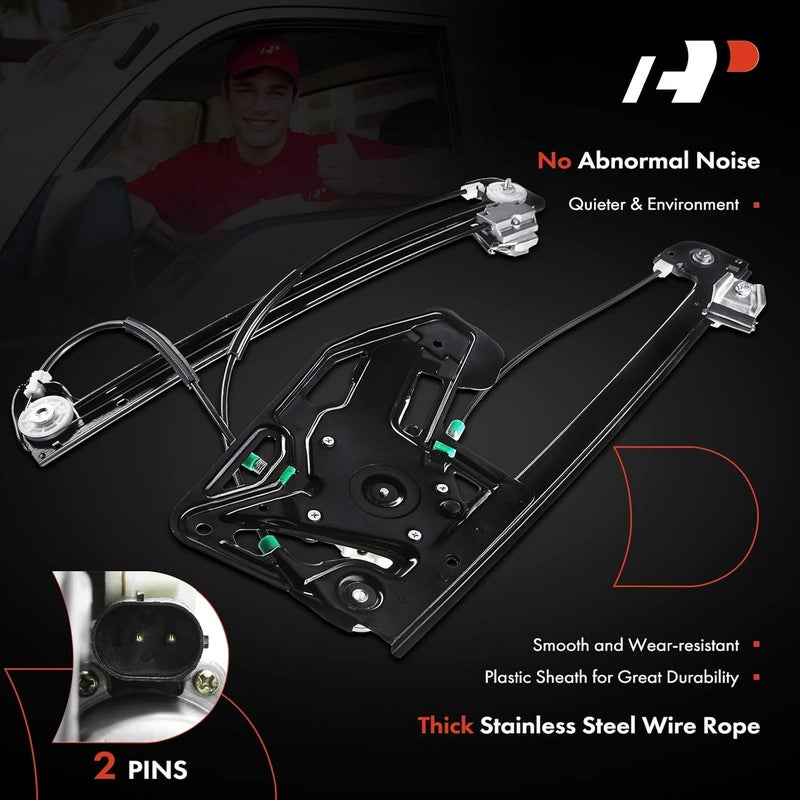 A-Premium Power Window Regulator with Motor for BMW E38 740i 740iL 750iL 1995-2001 Front Right Passenger Side - Image 5