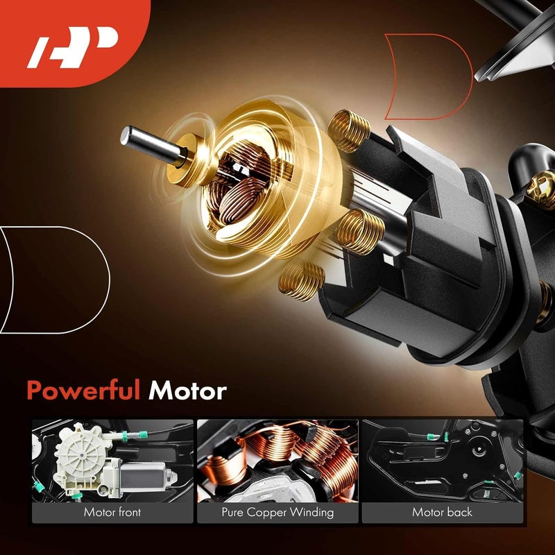 A-Premium Power Window Regulator with Motor for BMW E38 740i 740iL 750iL 1995-2001 Front Right Passenger Side - Image 4