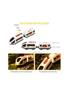 Generic Battery-Powered High-Speed Locomotive Train with Magnetic Connection, Compatible with Brio, Thomas, and Chuggington - Inspires Creativity in Toddlers with Powerful Motor and Fun Toy Design.  - Image 4