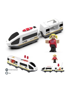 Generic Battery-Powered High-Speed Locomotive Train with Magnetic Connection, Compatible with Brio, Thomas, and Chuggington - Inspires Creativity in Toddlers with Powerful Motor and Fun Toy Design.  - Image 2