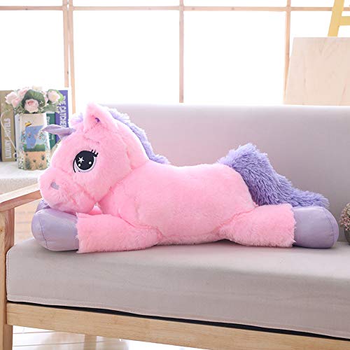 sofipal Giant Unicorn Stuffed Animal Toys,Soft Large Unicorns Plush Pillow for Bedroom, Valentines, Pink, 39.4" - Image 3