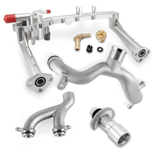 AULINK OEM Part LR090630 Coolant Water Pipe System Kit Only Fit 30L For 20102021 Land Rover LR4 Discovery Range Rover Sport Velar For Jaguar XF XJ XE FType FPace LR092992 AJ813917 AJ813865 - Image 1