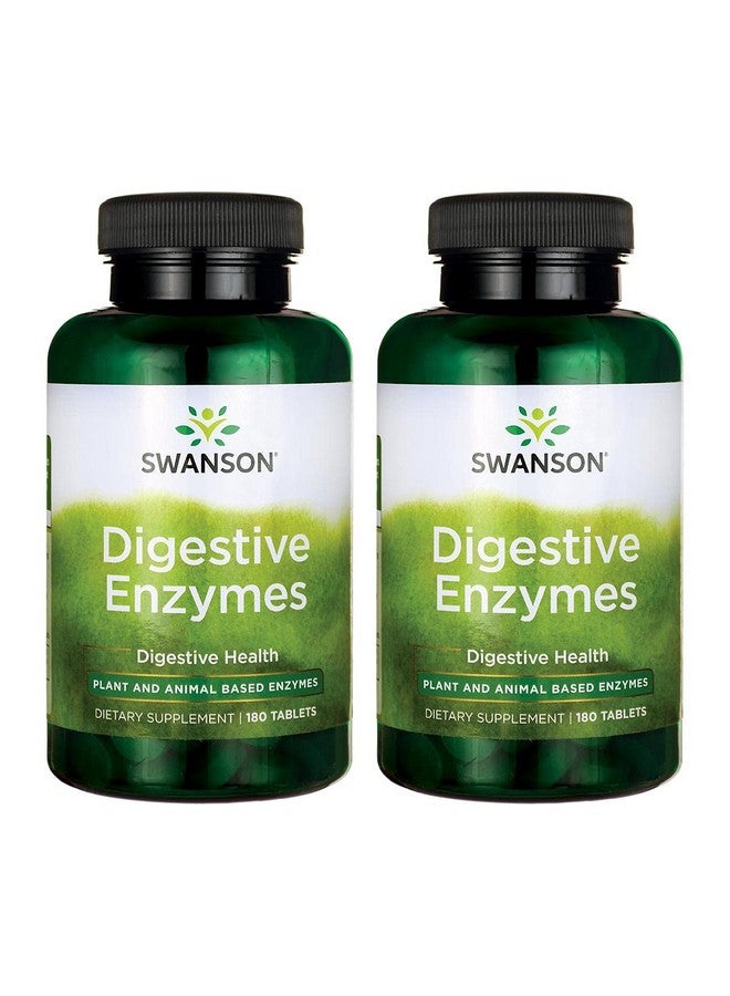 Swanson Digestive Enzymes 180 Tabs (2 Pack) - Image 1