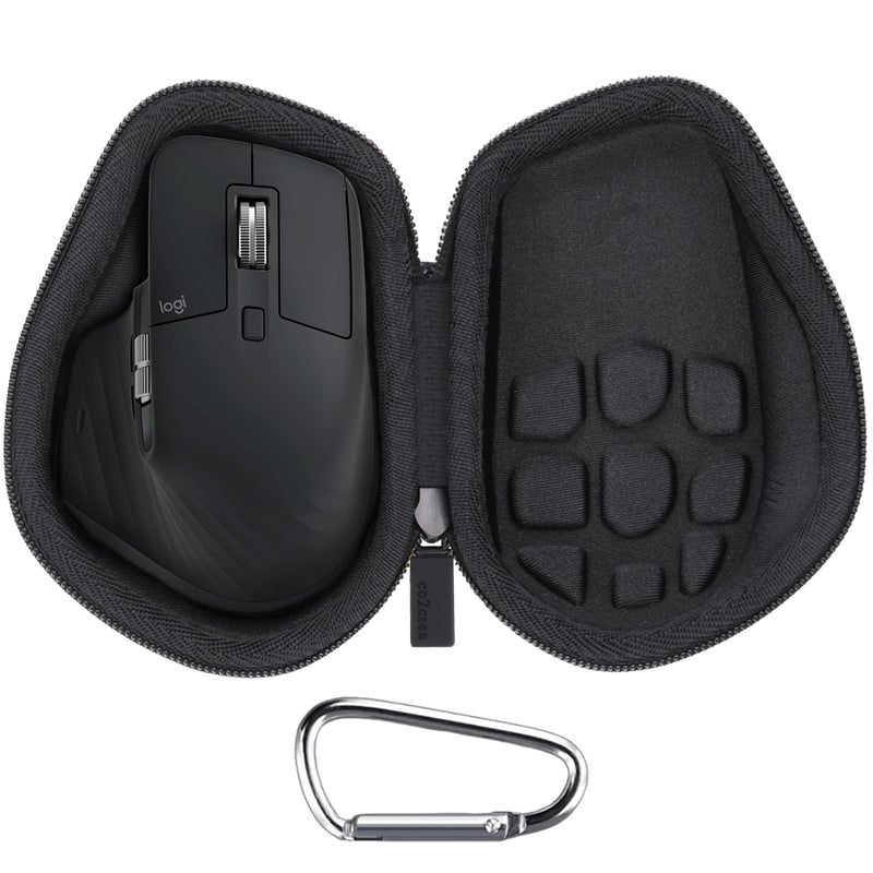 co2CREA Hard Case Replacement for Logitech MX Master 4 / MX Master 3 Master 3S Advanced Wireless Mouse (Graphite Black Case) - Image 1