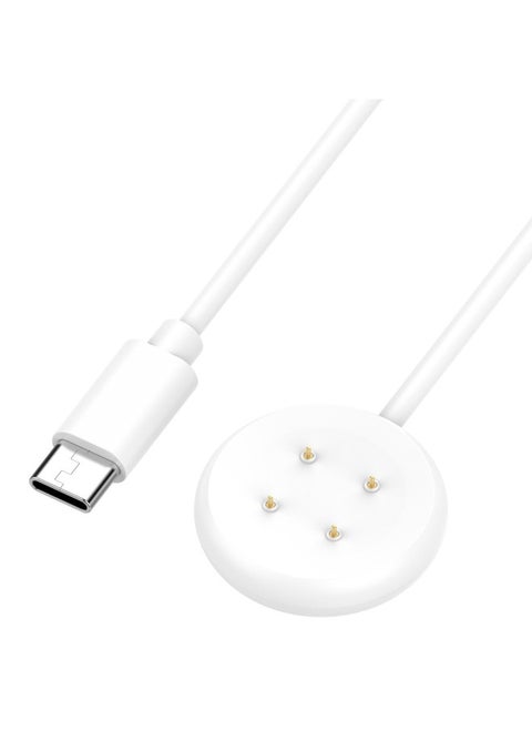 For Google Google Pixel Watch2 Magnetic Wireless Charger Google Smart Watch Charging Cable-Color:White Typec