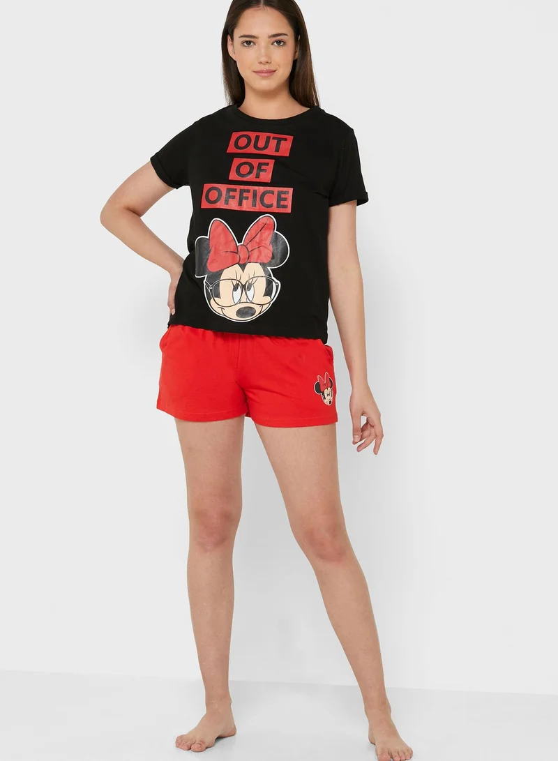 Disney Minnie Mouse Shorts Set