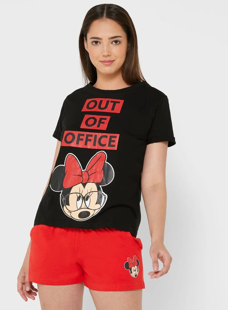 Disney Minnie Mouse Shorts Set