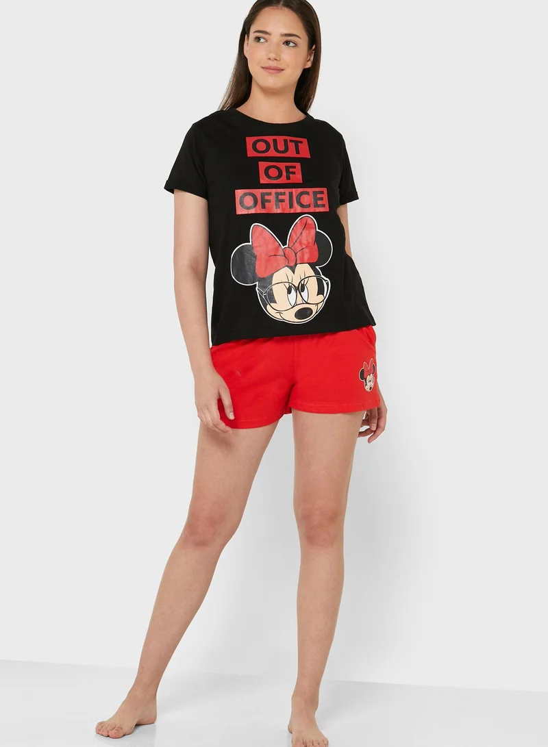 Disney Minnie Mouse Shorts Set