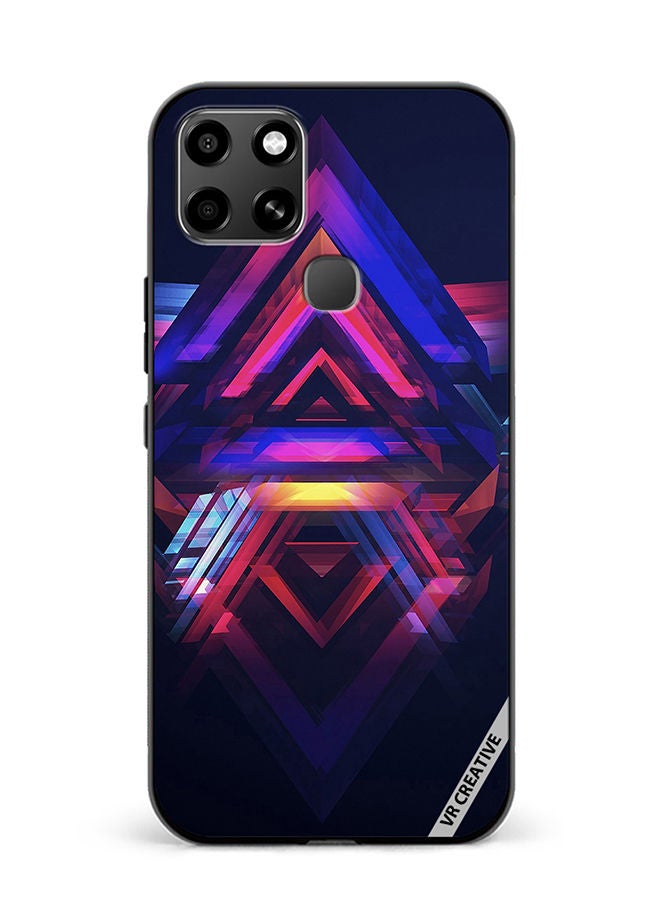 VR CREATIVE Protective Case Cover For Infinix Smart 6 Abstract Design Multicolour - Image 1