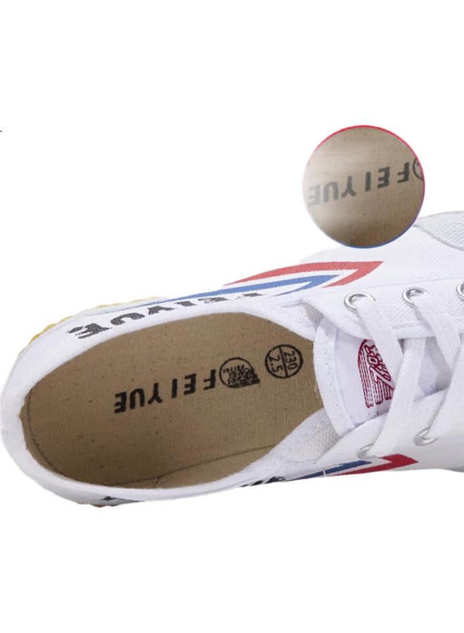 LEAP Feiyue Official Men'S Canvas Shoes, Summer New Style, Breathable Casual Versatile Couple Shoes, White Blue Red, Size 37 - Image 2