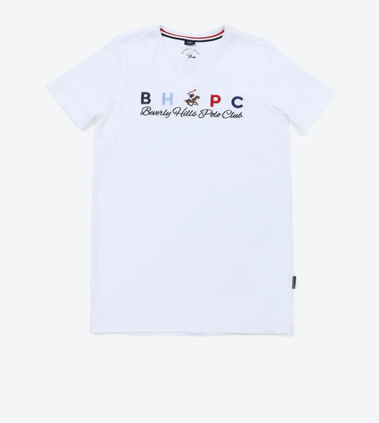 بيفرلي هيلز بولو كلوب تيشيرت مطبوع بكتابة مقاس عادي