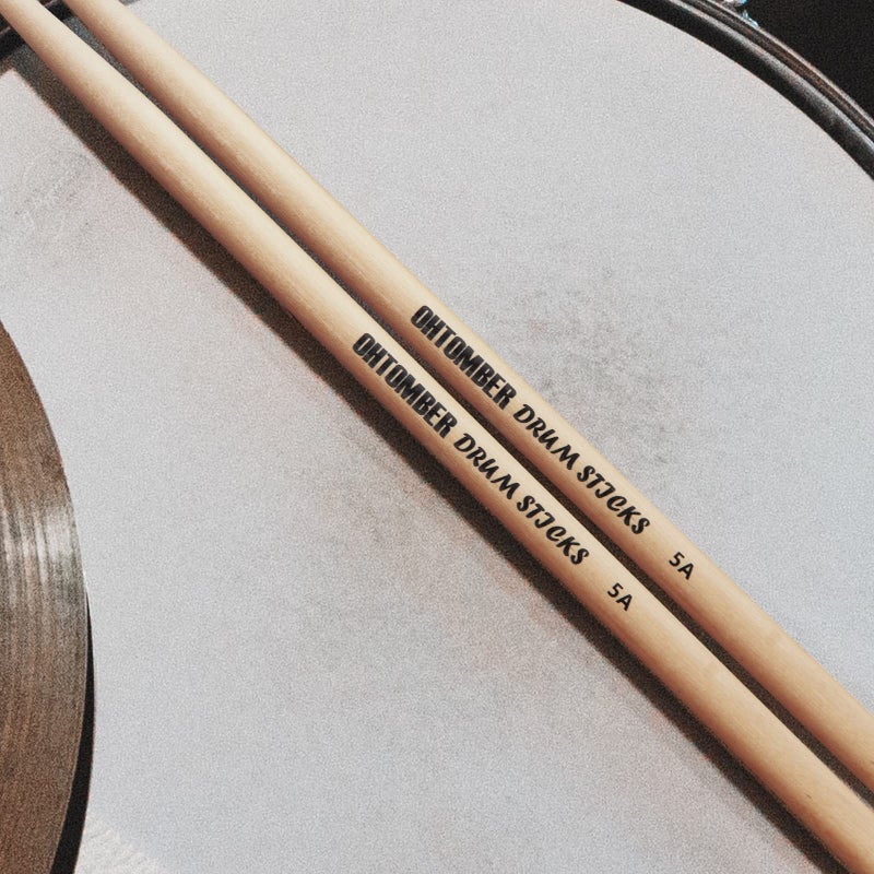 Ohtomber Drum Sticks, 2 Pair 5A Maple Drumsticks - Image 4