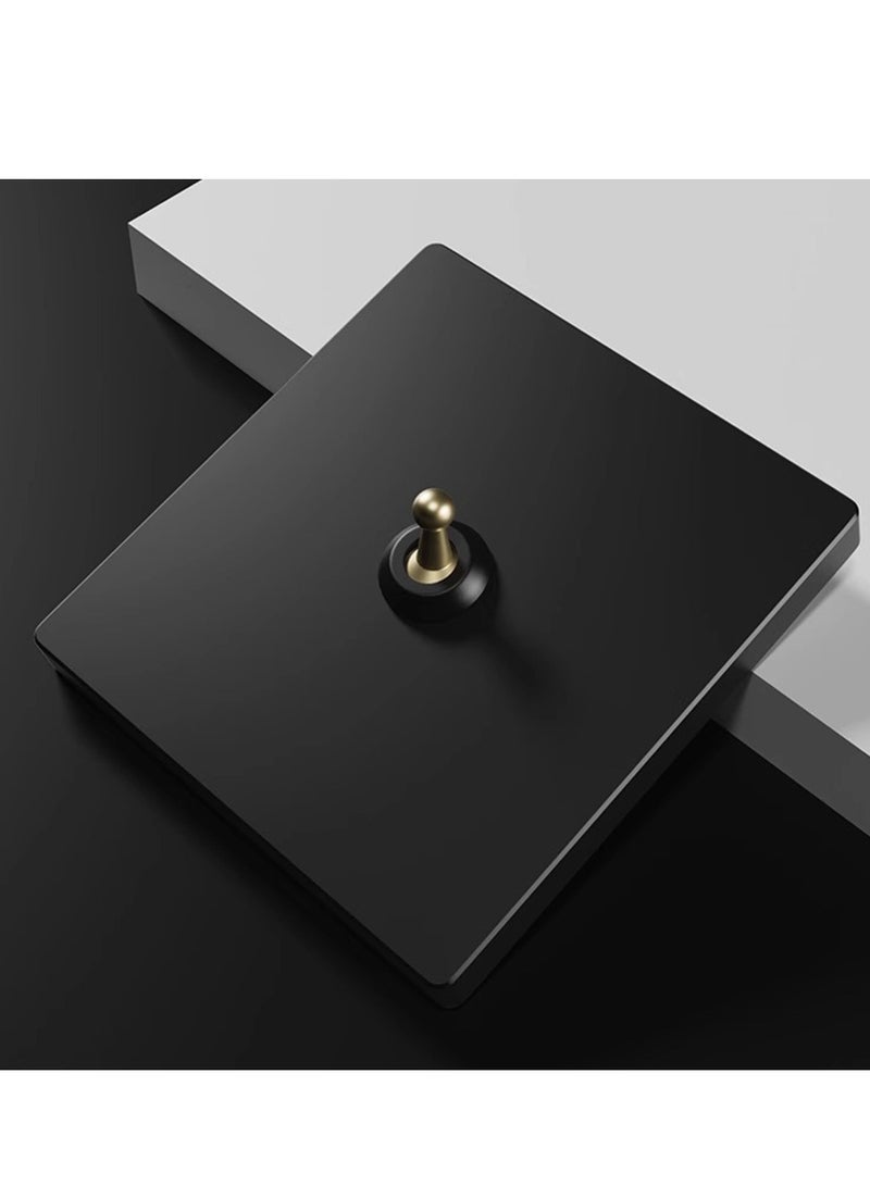 الأسلوب الفرنسي الأسود النحاس القديم الرافعة التبديل مع لوحة للمنزل ضوء الجدار الصناعي الأسلوب مربع متعدد التحكم لواحد ضوء اللون أنيق ضوء التبديل - Image 2