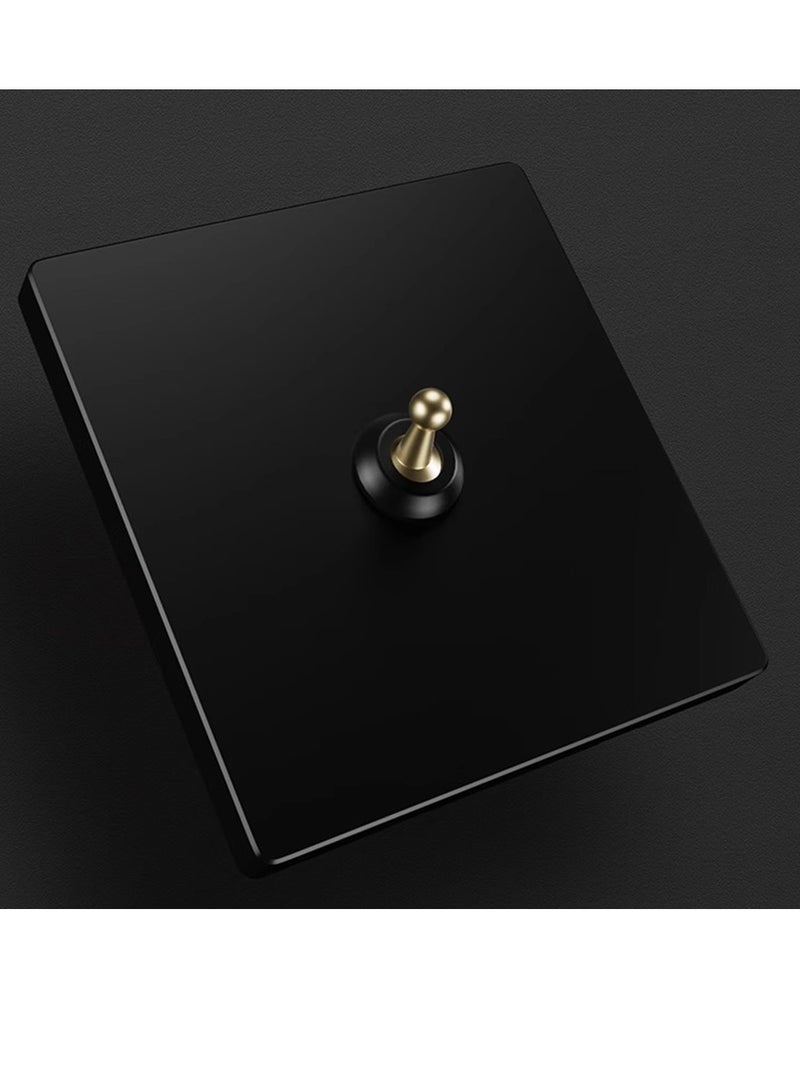 الأسلوب الفرنسي الأسود النحاس القديم الرافعة التبديل مع لوحة للمنزل ضوء الجدار الصناعي الأسلوب مربع متعدد التحكم لواحد ضوء اللون أنيق ضوء التبديل - Image 3