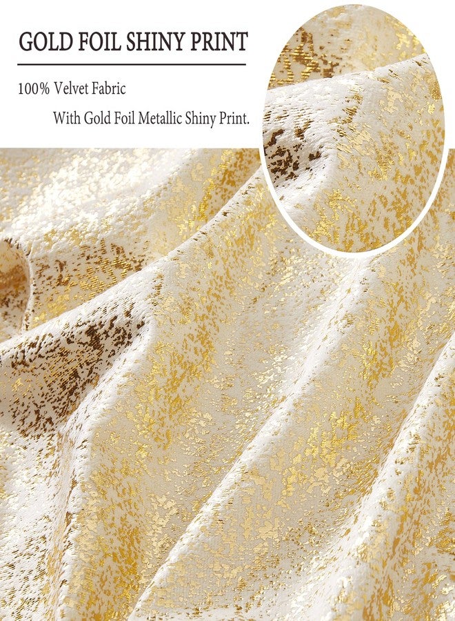 EUCIOR Champagne Throw Pillows 18x18,Gold and White Pillow Covers,Set of 2,Glitter Decorative Velvet Pillow Covers,Solid Color Cushion Covers for Sofa Bedroom Car - Image 4