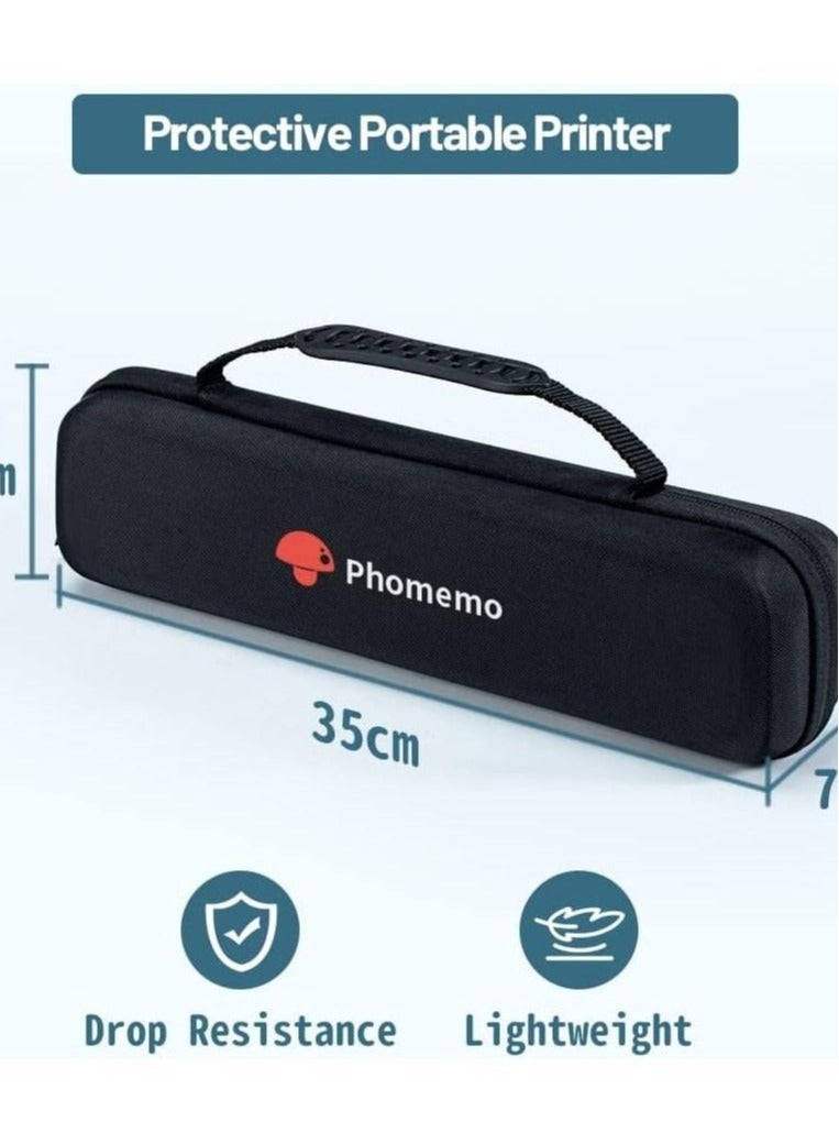 فوميمو حقيبة طابعة محمولة Phomemo M08F ، لحامل تخزين طابعة السفر المحمولة HPRT MT800 والورق وكابل USB - Image 3