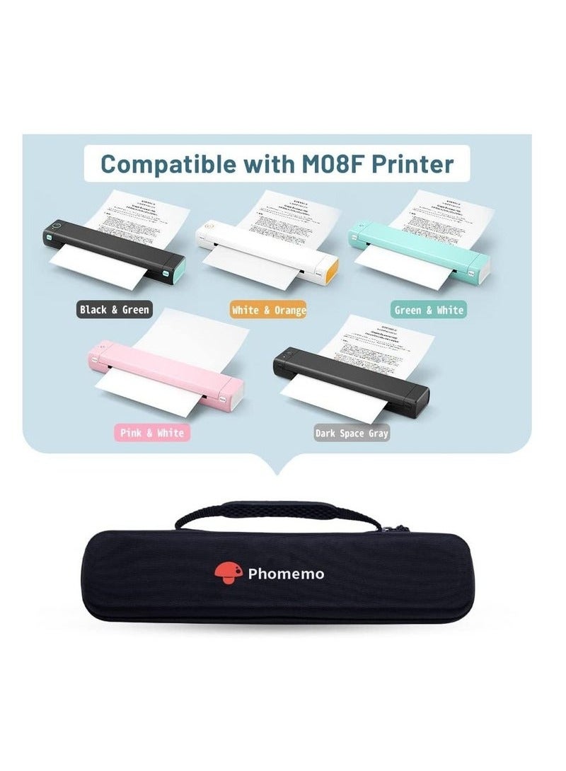 فوميمو حقيبة طابعة محمولة Phomemo M08F ، لحامل تخزين طابعة السفر المحمولة HPRT MT800 والورق وكابل USB - Image 4