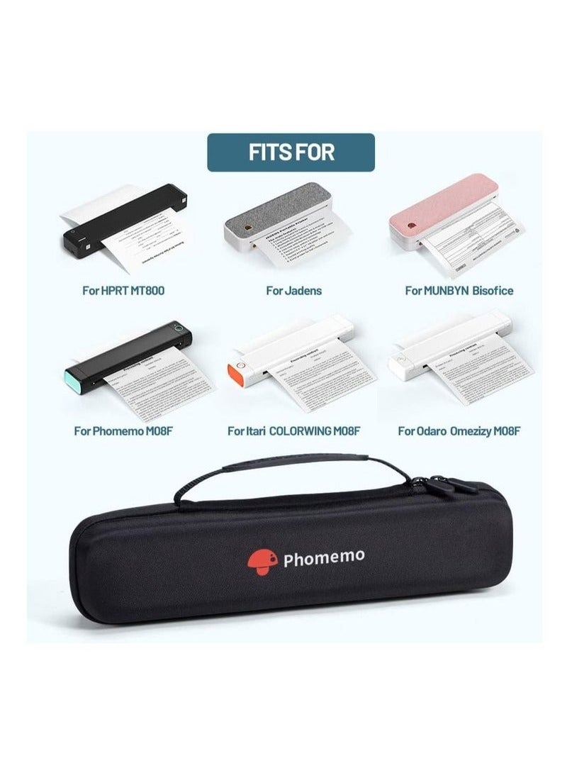فوميمو حقيبة طابعة محمولة Phomemo M08F ، لحامل تخزين طابعة السفر المحمولة HPRT MT800 والورق وكابل USB - Image 5