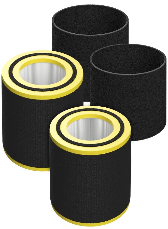 إزينلايف فلتر بديل AC3000W FLT151 متوافق مع أجهزة تنقية الهواء من سلسلة Airsafe، طرازات AC3000W و AC3000B و AP3151W و AC151، فلتر HEPA V، فلتران HEPA + 4 فلاتر أولية - Image 1