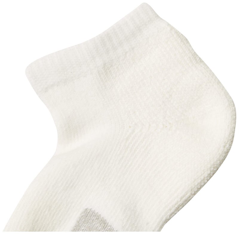 thorlos mens Tmm Max Cushion Low Cut Tennis Socks, White, Large US - Image 3