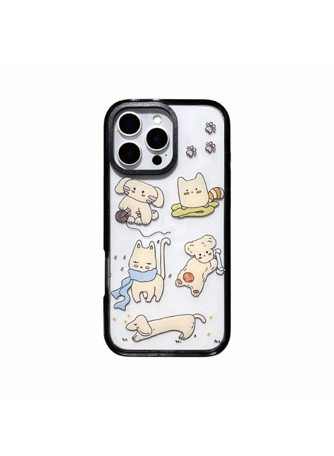 NIBEMINENT Cute Spring Kitten Protective TPU Case Cover For iPhone 15 Clear - Image 1