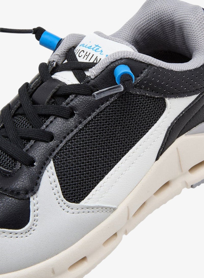 Mister Duchini Panelled Lace-Up Sneakers - Image 4