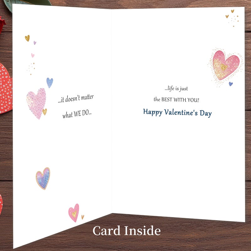 Smithtuy Valentines Day Card for Boyfriend,Valentines Day Cards for Him,Boyfriend Valentines Day Gifts with Sweet Love Message - Image 2