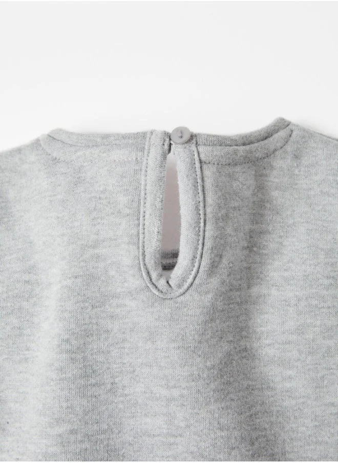 زيبي Long Sleeve Dress for Baby Girls 'Minnie', Grey