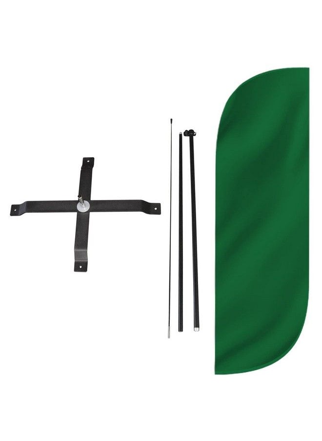 Feather Flag Set 5Ft Tall Advertising Banner Flag With Pole Kit And Xstand For Business Promotion Solid Color Dark Green - pzsku/Z226D7000D1806703C7FCZ/45/_/1693548162/677b4b7b-58cf-42c8-be65-f11571c5c8d2