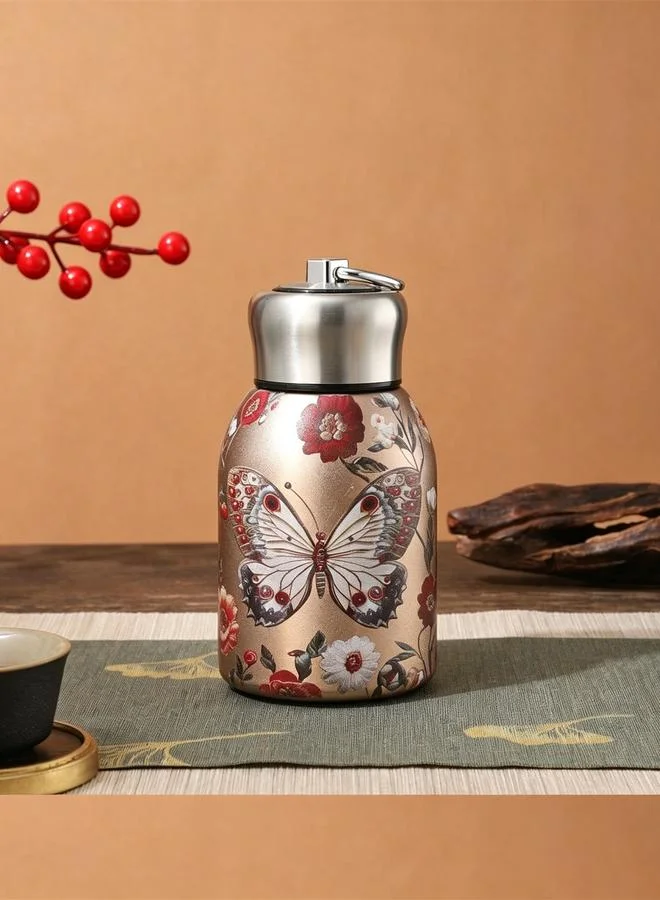 تايك تو Floral Butterfly Stainless Steel Thermal Bottle - 300ml