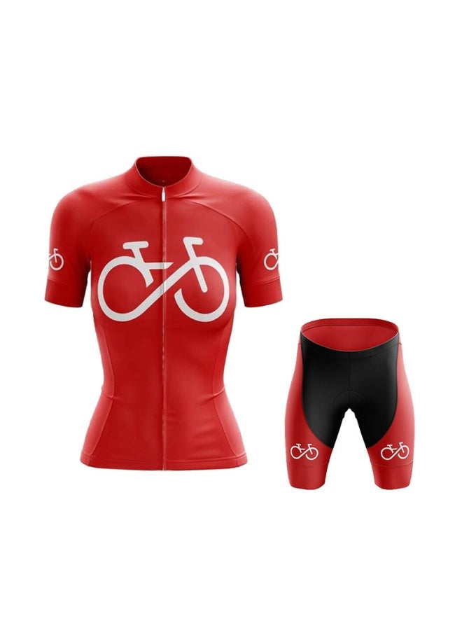 Cycling Clothing Bicycle Downhill Clothing Short-sleeved Cycling Clothing Suit Breathable Perspiration