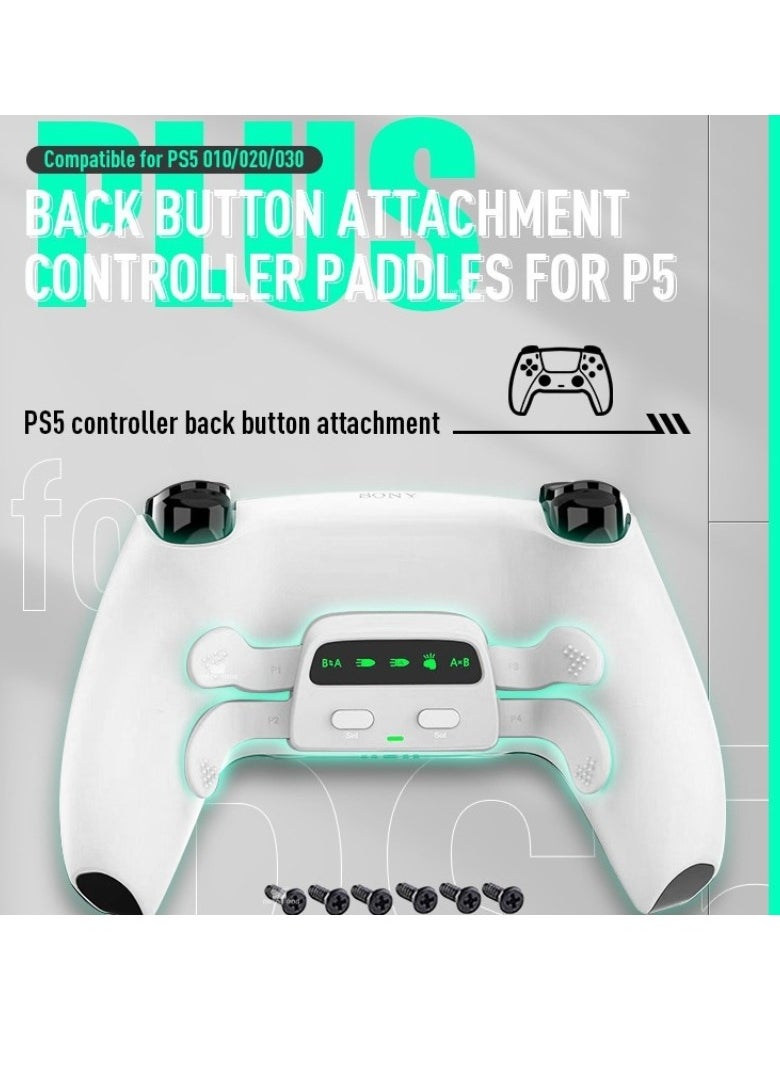 Compatible PS5 Bluetooth Gaming Controller Elite Four Rear Button Programmable Custom Mapping Three-Speed Rapid Fire Back Button
