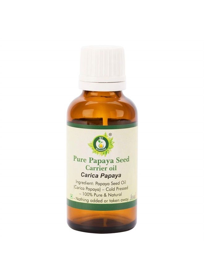 r v essential Papaya Seed Oil | Carica Papaya | for Skin | for Dark Spots Removal | for Body | for Hair | Pure Papaya Seed Oil | 100% Pure Natural | Cold Pressed | 30ml | 1.01oz by R V Essential - Image 1