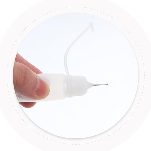 ROSENICE Needle Bottle 10ml Glue Bottle Applicator for DIY 10Pcs(White) - Image 4