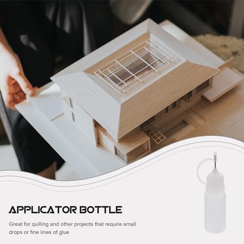 ROSENICE Needle Bottle 10ml Glue Bottle Applicator for DIY 10Pcs(White) - Image 5