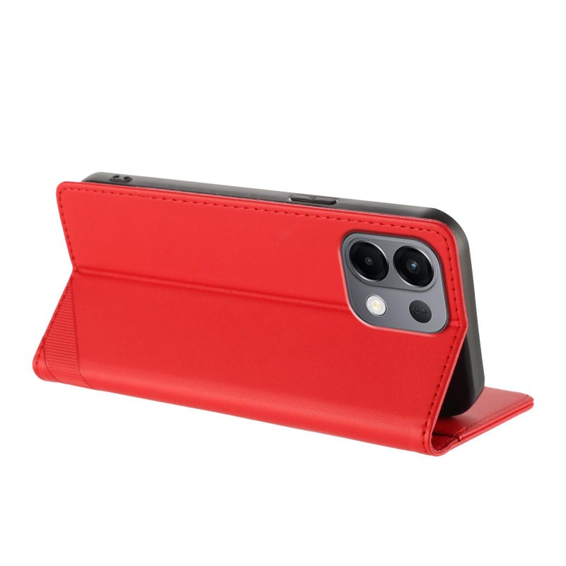 HuHa Case Cover For OPPO K13 5G Embossed Multi-functional Wallet Retro Leather Phone Case(Red) - Image 3